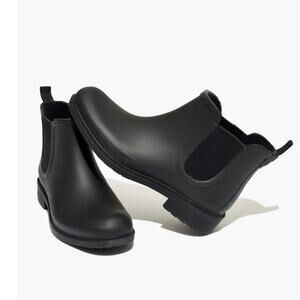 MADEWELL Women’s 7 Chelsea Rain Boot Solid Black